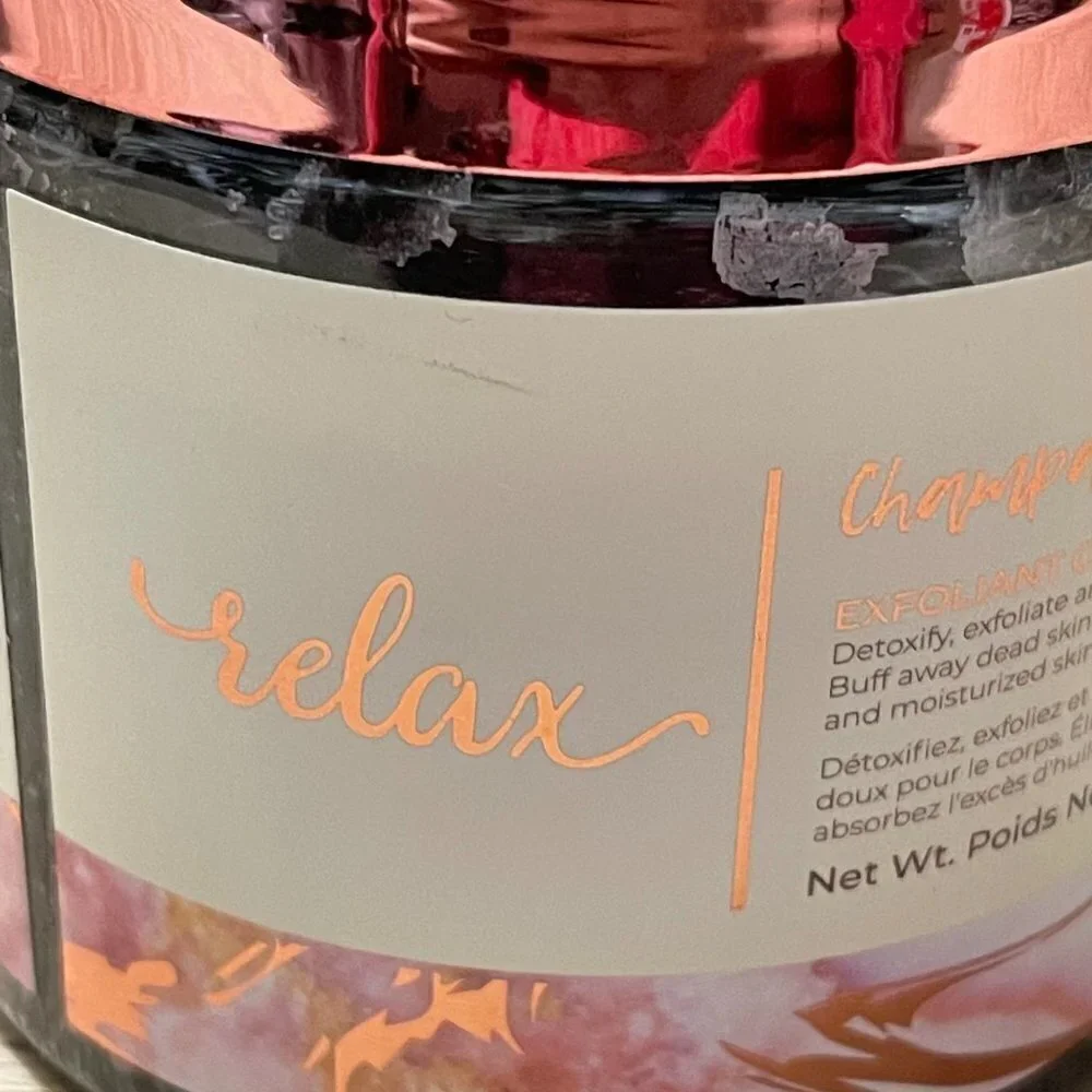 Manna Kadar Beauty New Champagne Charcoal Scrub Polish Hydrate 520g/18.34 oz